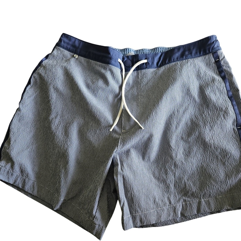 Vineyard Vines Chappy Swim Trunks Men's Medium Gingham Quick Dry Performance